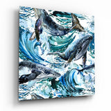 Balinaların Dansı Cam Tablo | Insigne Art | Üstün Kalite