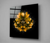 Sarı Lotus Cam Tablo.