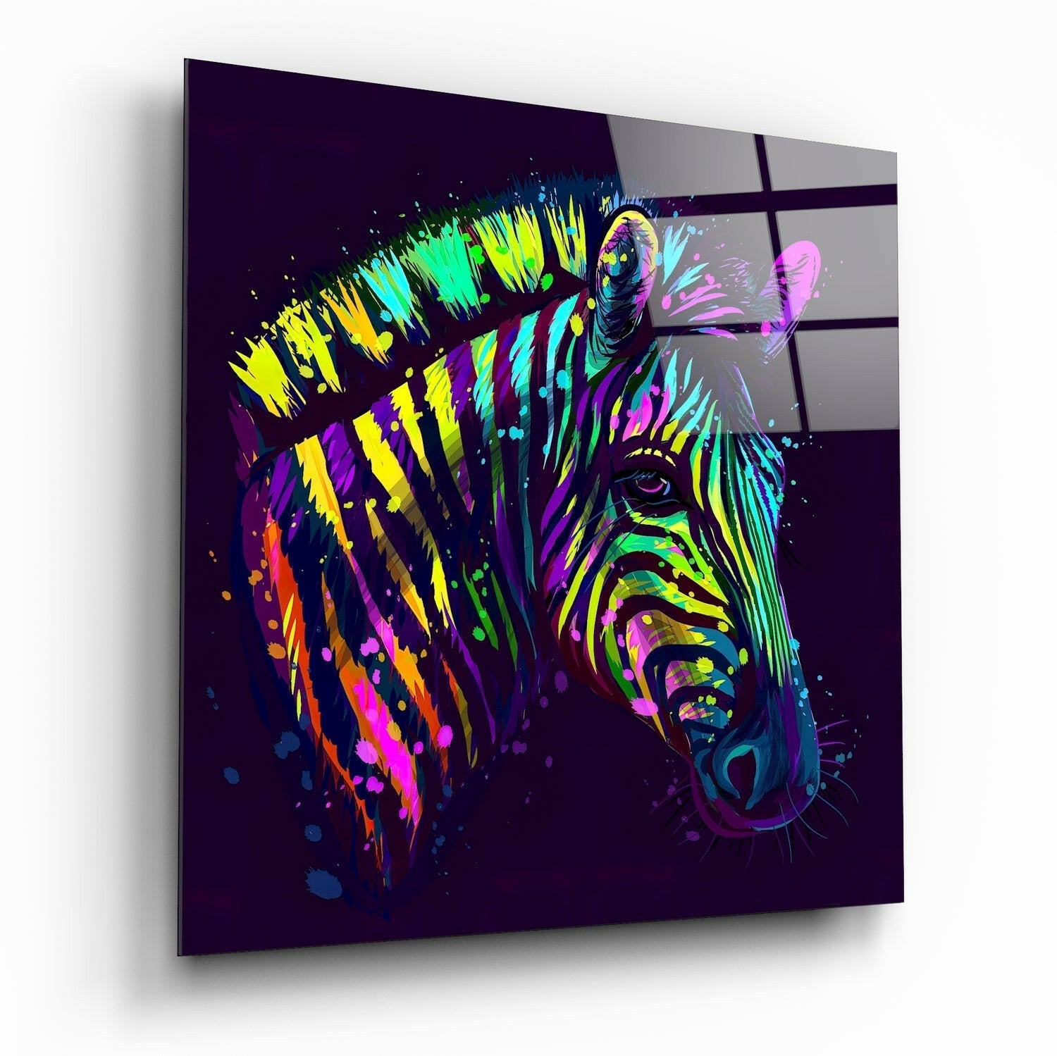 Renkli Zebra Cam Tablo.