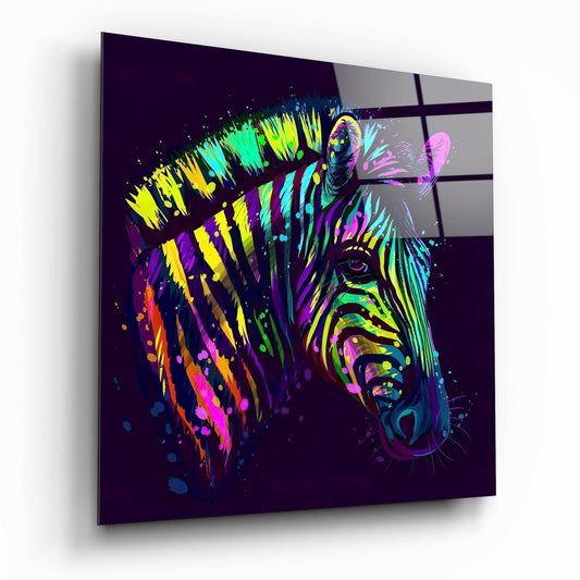 Renkli Zebra Cam Tablo.