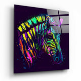 Renkli Zebra Cam Tablo.