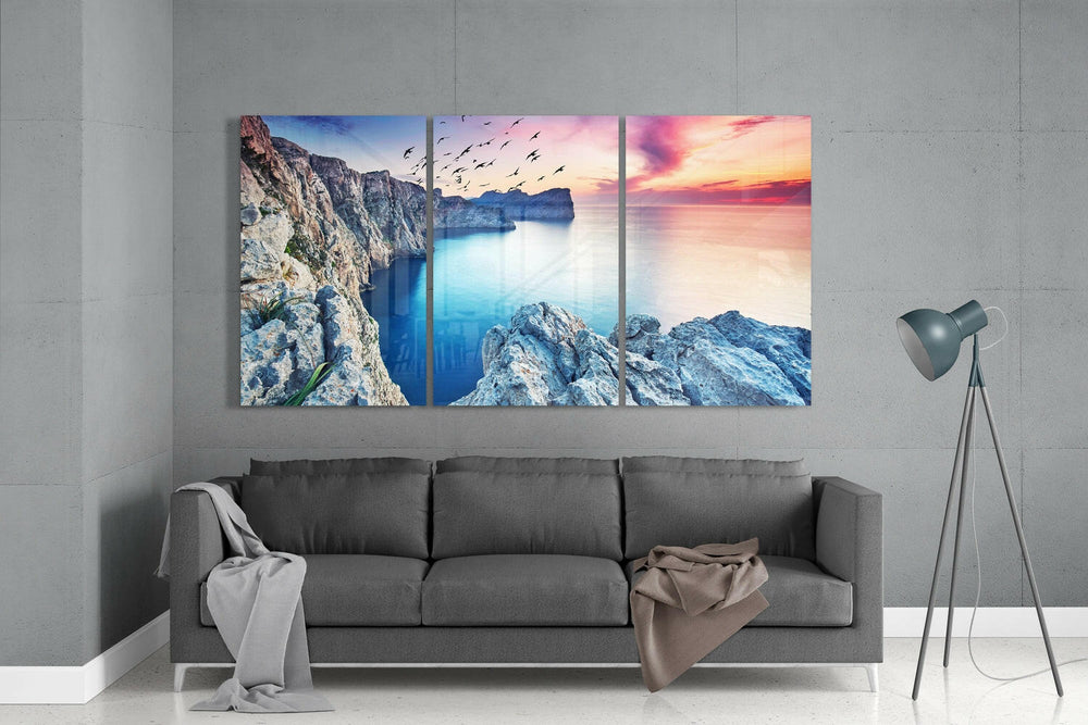 Kıyı Mega Cam Tablo.