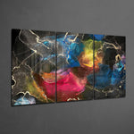 Renklerin Dansı Mega Cam Tablo.