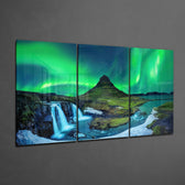 Kuzey Işıklar - Aurora Mega Cam Tablo.