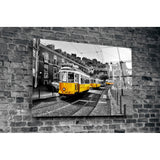 Sarı Tramvay (Lizbon) Cam Tablo.