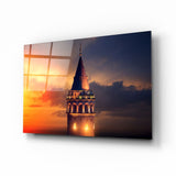 Galata Kulesi  Cam Tablo.