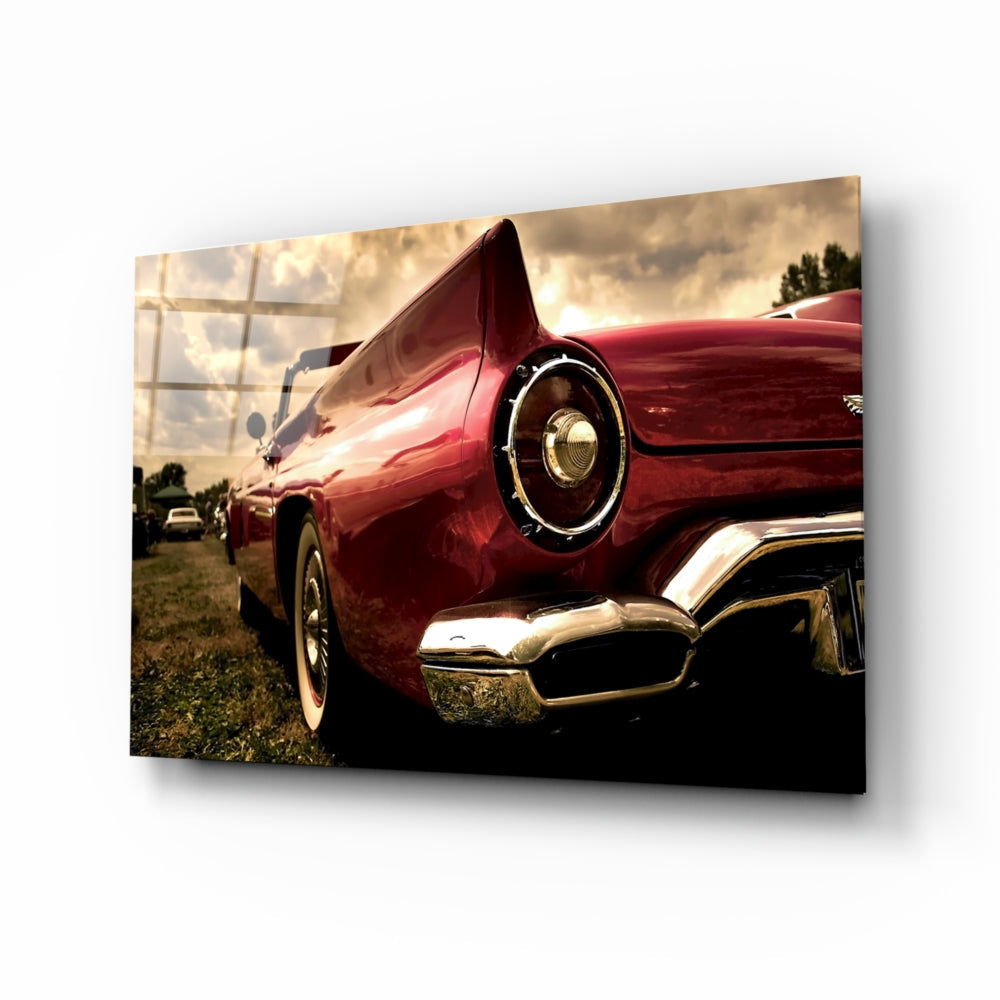 Kırmızı Chevrolet Cam Tablo.