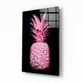 Pembe Ananas Cam Tablo.
