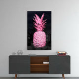 Pembe Ananas Cam Tablo.