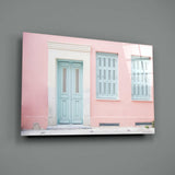 Pembe Ev Cam Tablo.