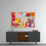 Modern Patchwork Cam Tablo.