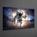 Astronot 4 Parça Mega Cam Tablo | 150x92 cm.