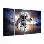 Astronot 4 Parça Mega Cam Tablo | 150x92 cm.