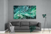 Dalgalar 4 Parça Mega Cam Tablo | 150x92 cm.