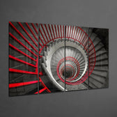 Sarmal Merdivenler 4 Parça Mega Cam Tablo | 150x92 cm.