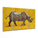 Gergedan 4 Parça Mega Cam Tablo | 150x92 cm.
