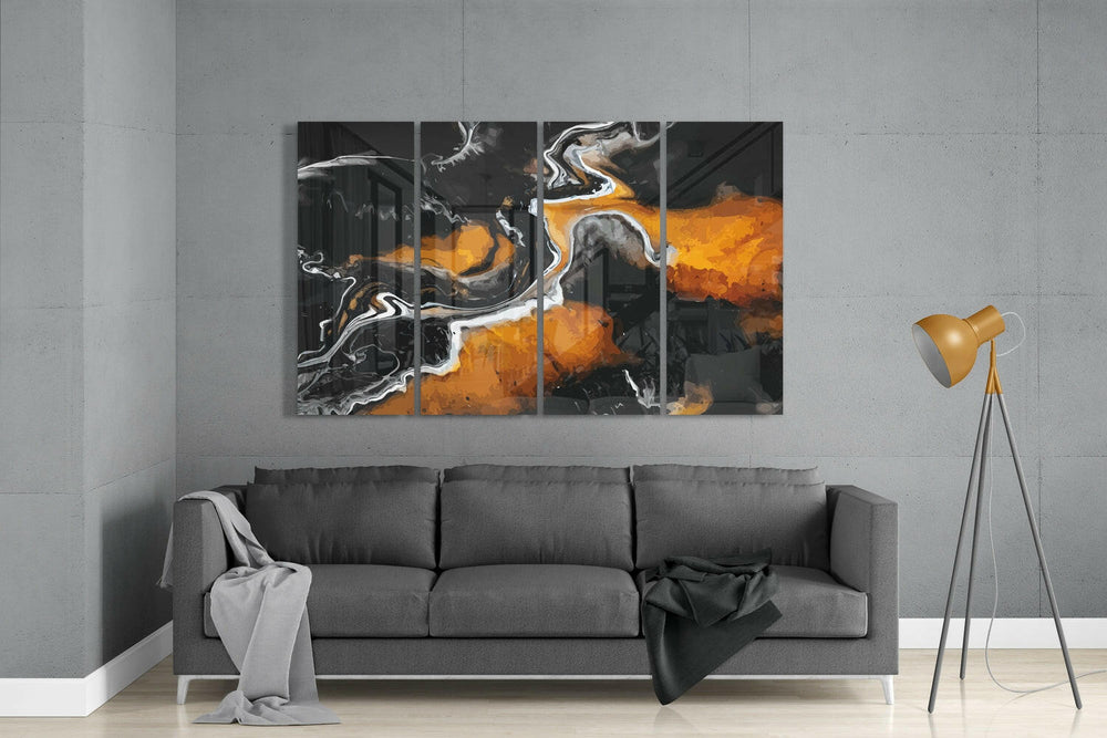 Mermer Lav 4 Parça Mega Cam Tablo | 150x92 cm.