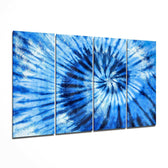 Mavi Spiral 4 Parça Mega Cam Tablo | 150x92 cm.