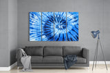 Mavi Spiral 4 Parça Mega Cam Tablo | 150x92 cm.