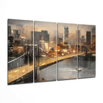 Manhattan 4 Parça Mega Cam Tablo | 150x92 cm.