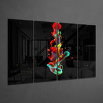Renk Karışımı 4 Parça Mega Cam Tablo | 150x92 cm.