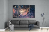 Mermer 4 Parça Mega Cam Tablo | 150x92 cm.