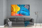 Renkler Dansı 4 Parça Mega Cam Tablo | 150x92 cm.