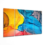 Renkler Dansı 4 Parça Mega Cam Tablo | 150x92 cm.