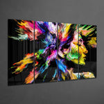 Müziği Hisset 4 Parça Mega Cam Tablo | 150x92 cm.