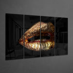 Dudak 4 Parça Mega Cam Tablo | 150x92 cm.