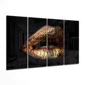 Dudak 4 Parça Mega Cam Tablo | 150x92 cm.