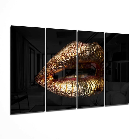 Dudak 4 Parça Mega Cam Tablo | 150x92 cm.