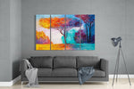 Hayat Ağacı 4 Parça Mega Cam Tablo | 150x92 cm.