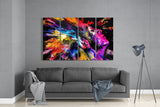 Müziği Hisset 4 Parça Mega Cam Tablo | 150x92 cm.