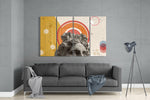 Heykelin Düşünceleri 4 Parça Mega Cam Tablo | 150x92 cm.