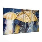 Şemsiye 4 Parça Mega Cam Tablo | 150x92 cm.