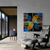 Şans Çiçeği Quadro Cam Tablo.