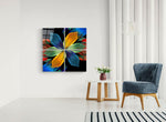 Şans Çiçeği Quadro Cam Tablo.
