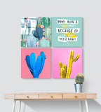 Kaktüs Quadro Cam Tablo.