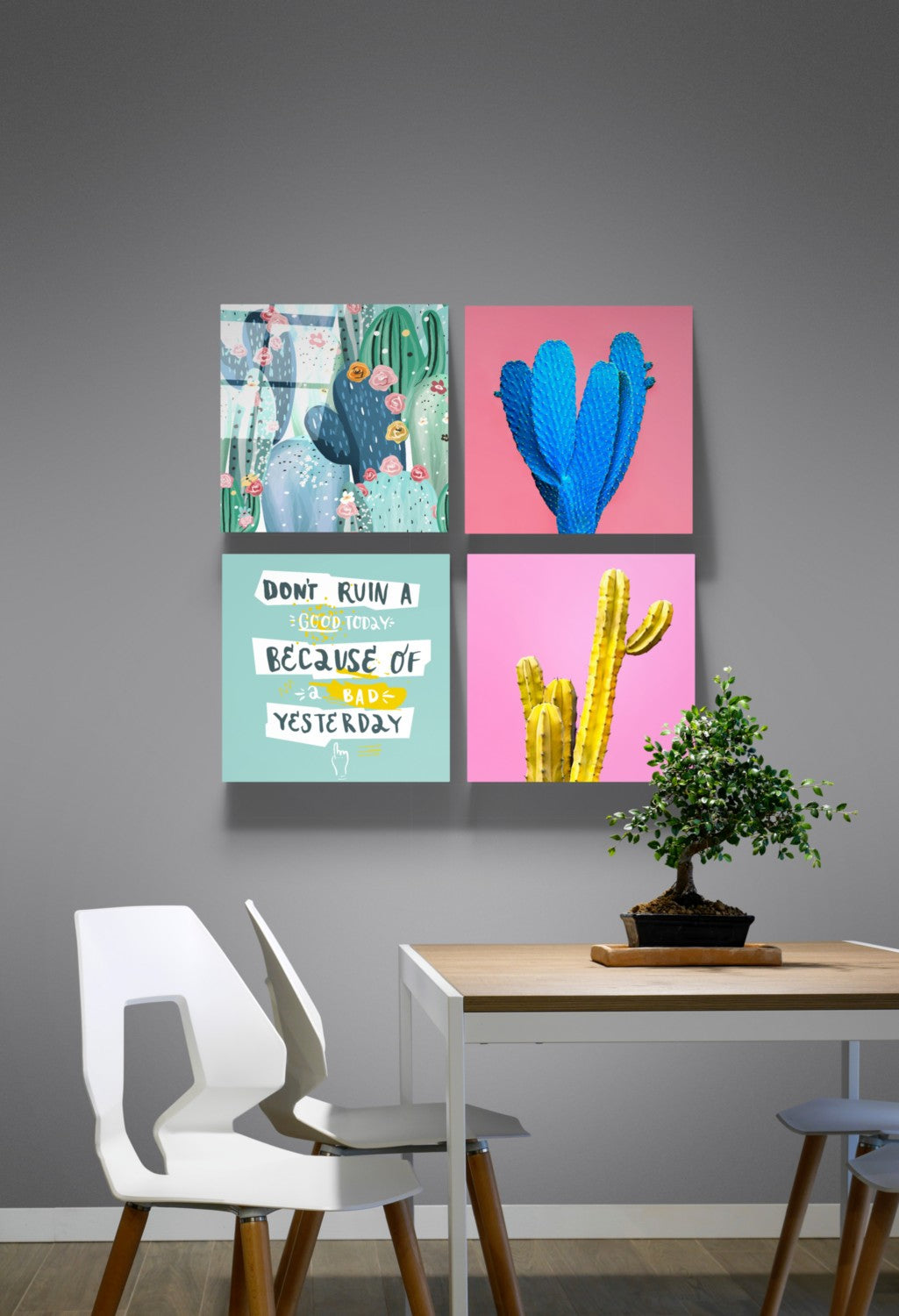Kaktüs Quadro Cam Tablo.
