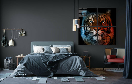 Kaplan Quadro 4 Parçalı Cam Tablo.