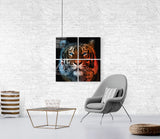 Kaplan Quadro 4 Parçalı Cam Tablo.