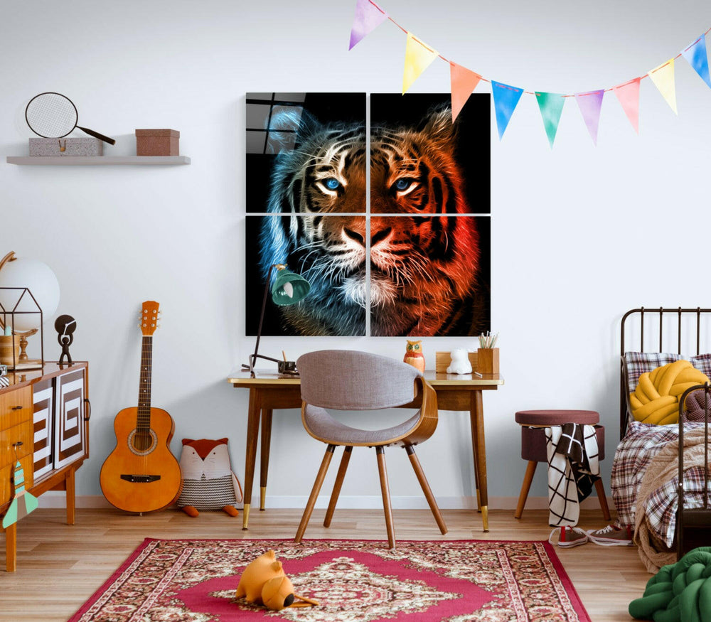 Kaplan Quadro 4 Parçalı Cam Tablo.