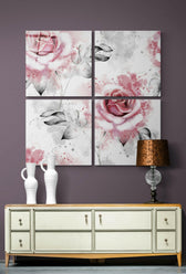 Güller Quadro 4 Parçalı Cam Tablo.