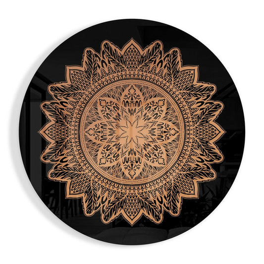 Çiçek Desen Cam Tablo.