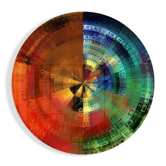 Renk Çarkı Cam Tablo.