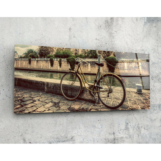Bisiklet 92x36cm Cam Tablo.