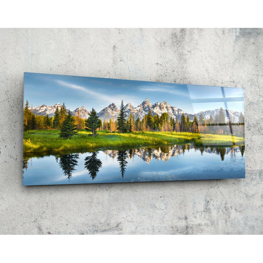 İlkbahar 92x36cm Cam Tablo.