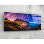 Şehir Işıkları 92x36cm Cam Tablo.