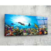 Deniz 92x36cm Cam Tablo.
